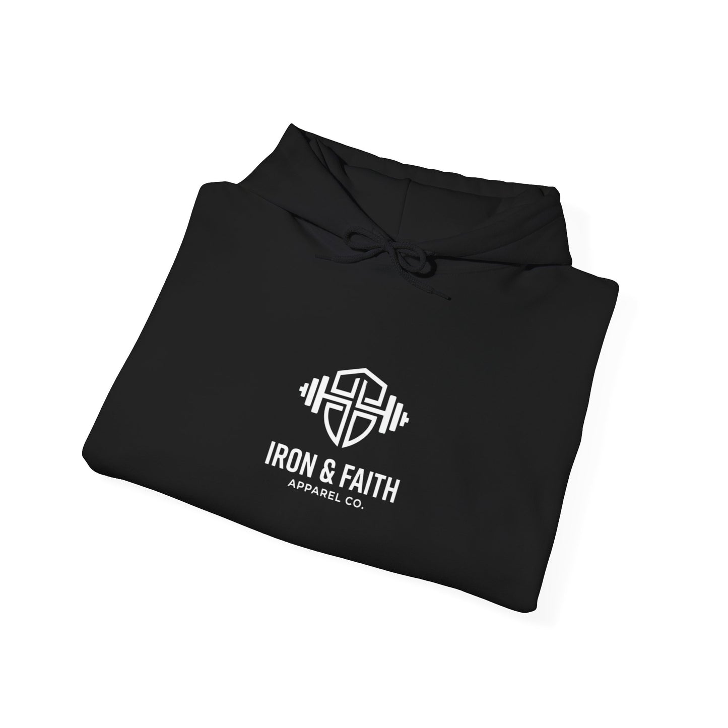 Iron & Faith Weightlifting Hoodie — Faith-Based Gym Hoodie
