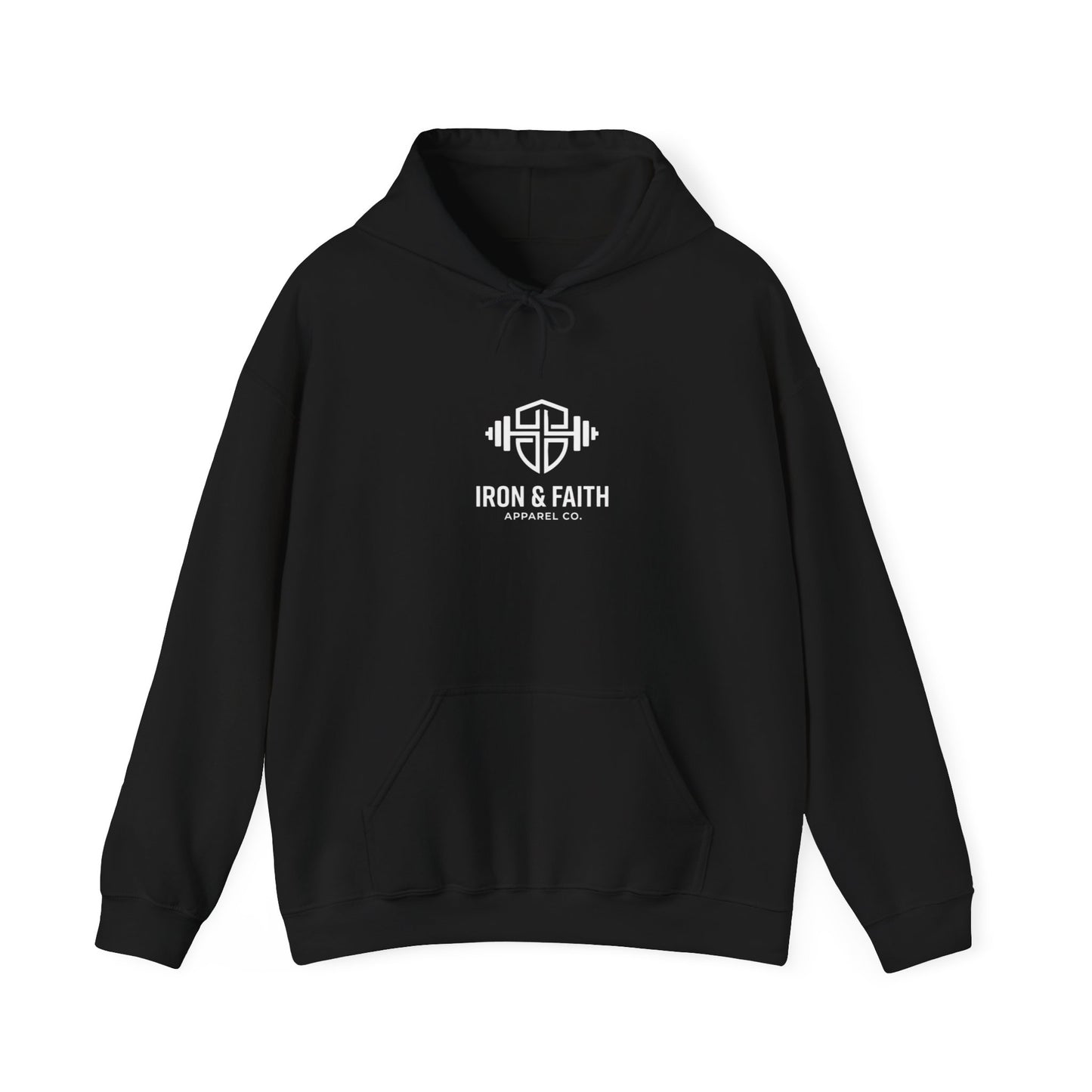 Iron & Faith Weightlifting Hoodie — Faith-Based Gym Hoodie