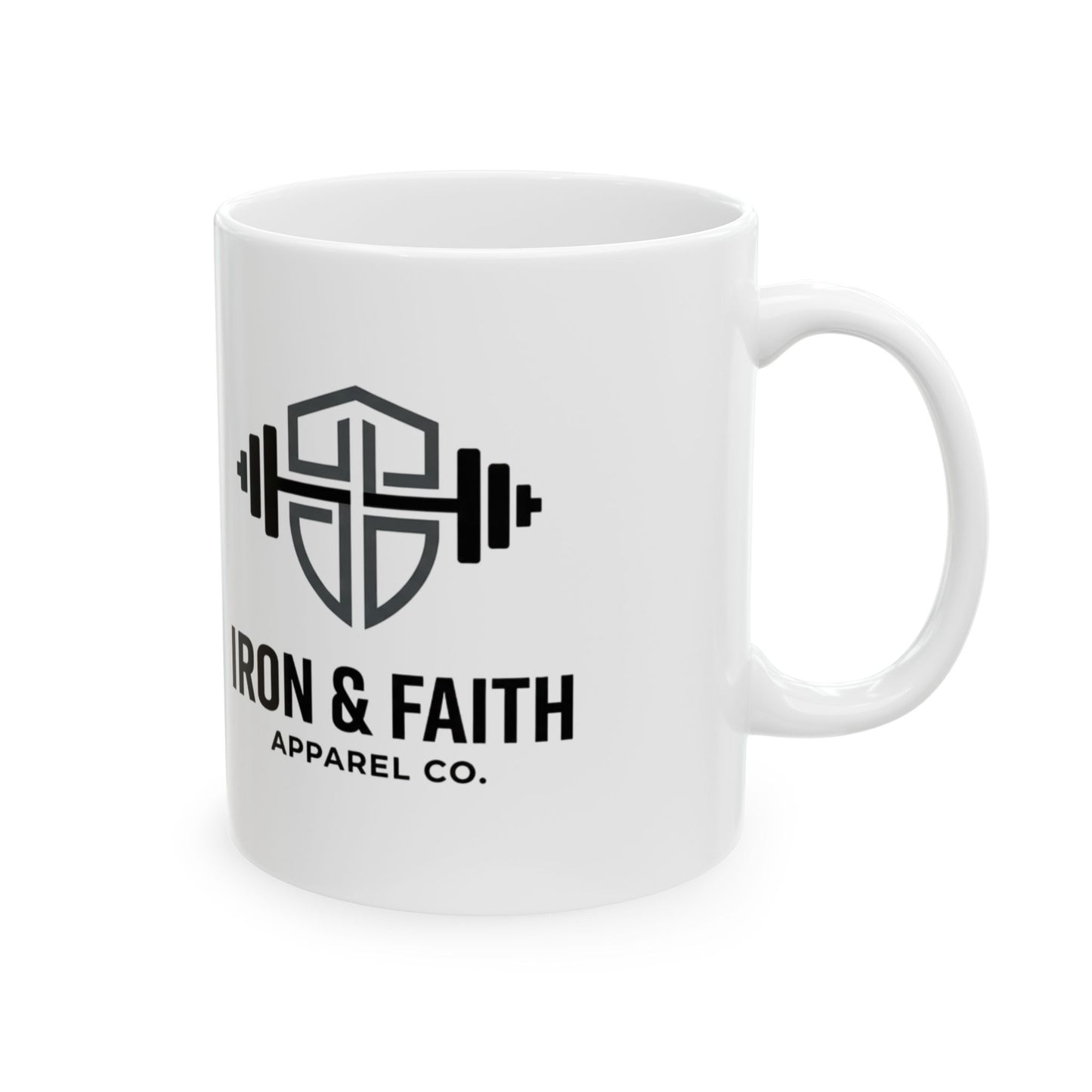 Fitness Logo Mug — Iron & Strength Gym Coffee Cup (11oz, 15oz)