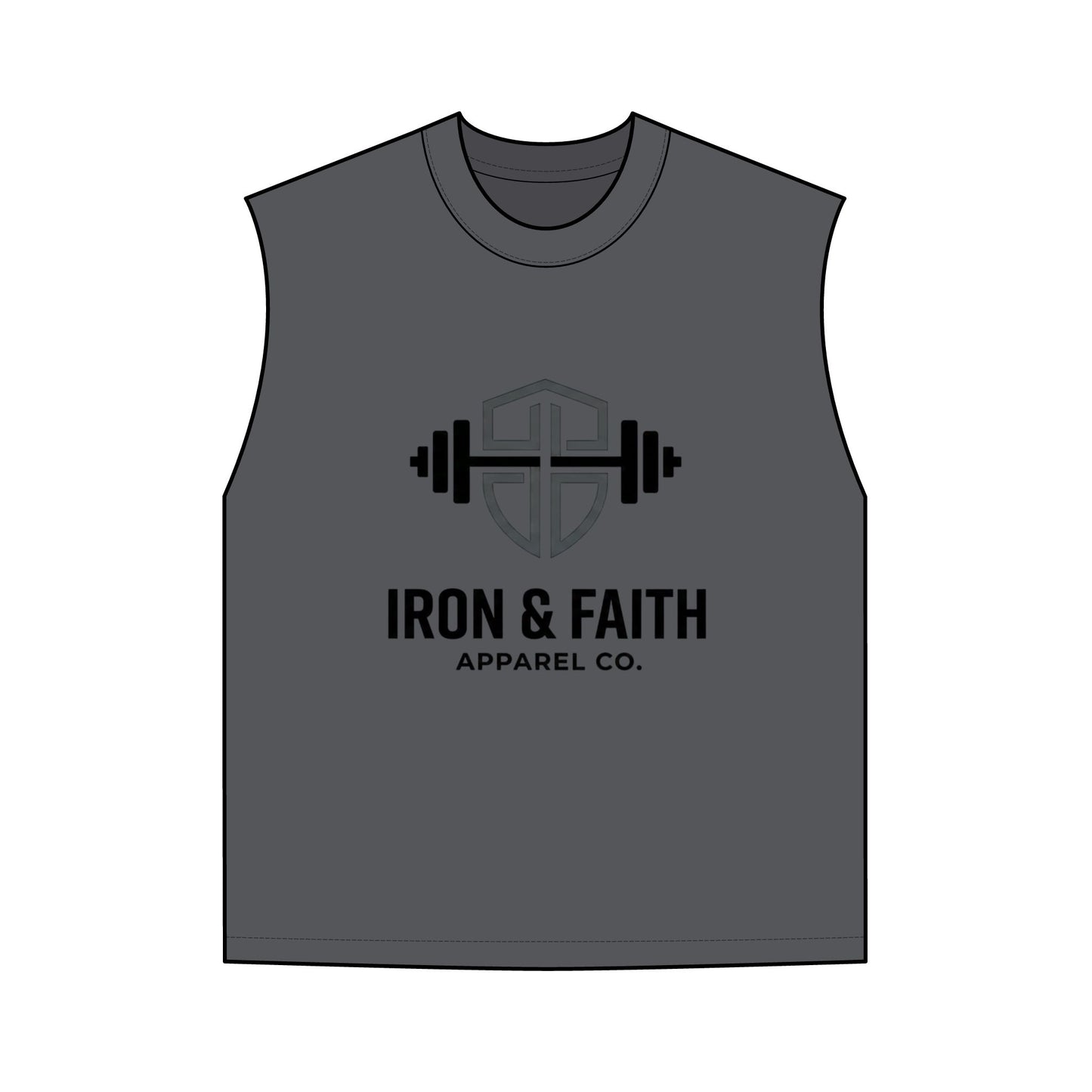 Iron & Faith Tank Top — Men’s Weightlifting Gym Muscle Tee