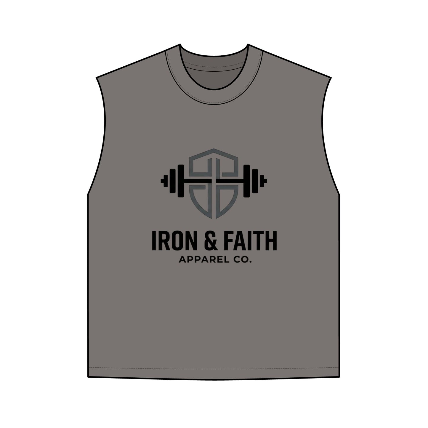 Iron & Faith Tank Top — Men’s Weightlifting Gym Muscle Tee