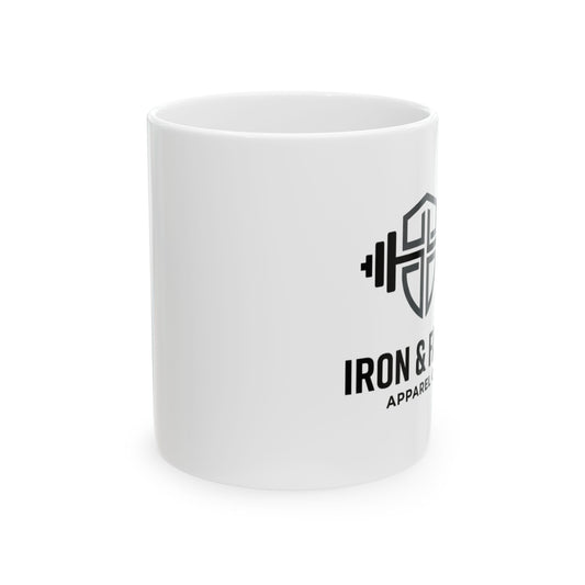 Fitness Logo Mug — Iron & Strength Gym Coffee Cup (11oz, 15oz)